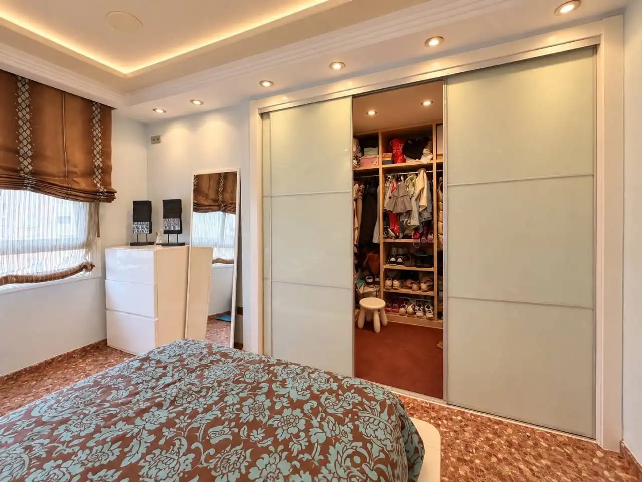 Bedroom of Flat for sale in Vila-real  with Air Conditioner, Furnished and Balcony