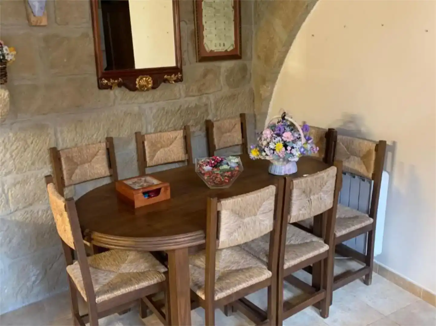 Dining room of Flat for sale in Uncastillo  with Parquet flooring, Storage room and Furnished