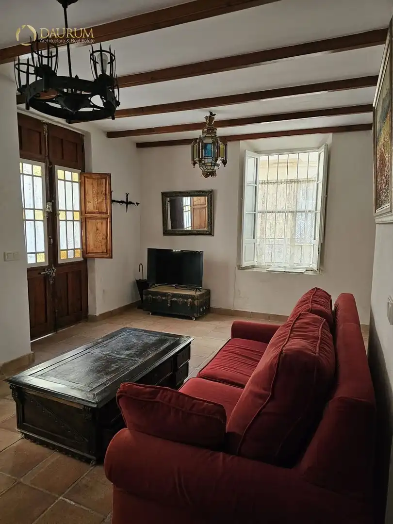 Wohnzimmer von Einfamilien-Reihenhaus zum Verkauf in Málaga Capital mit Terrasse und Möbliert