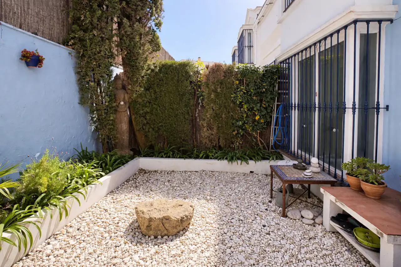 Terrassa de Casa adosada de lloguer en Marbella amb Aire condicionat, Calefacció i Jardí privat