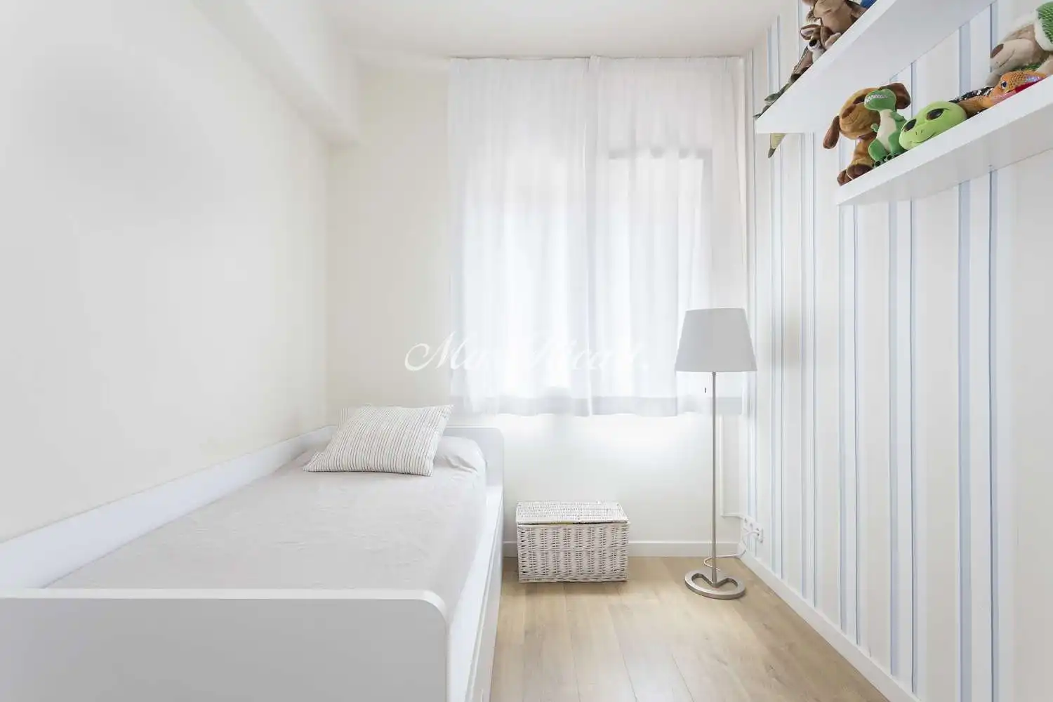 Schlafzimmer von Wohnung zur Miete in Barcelona mit Klimaanlage, Heizung und Terrasse