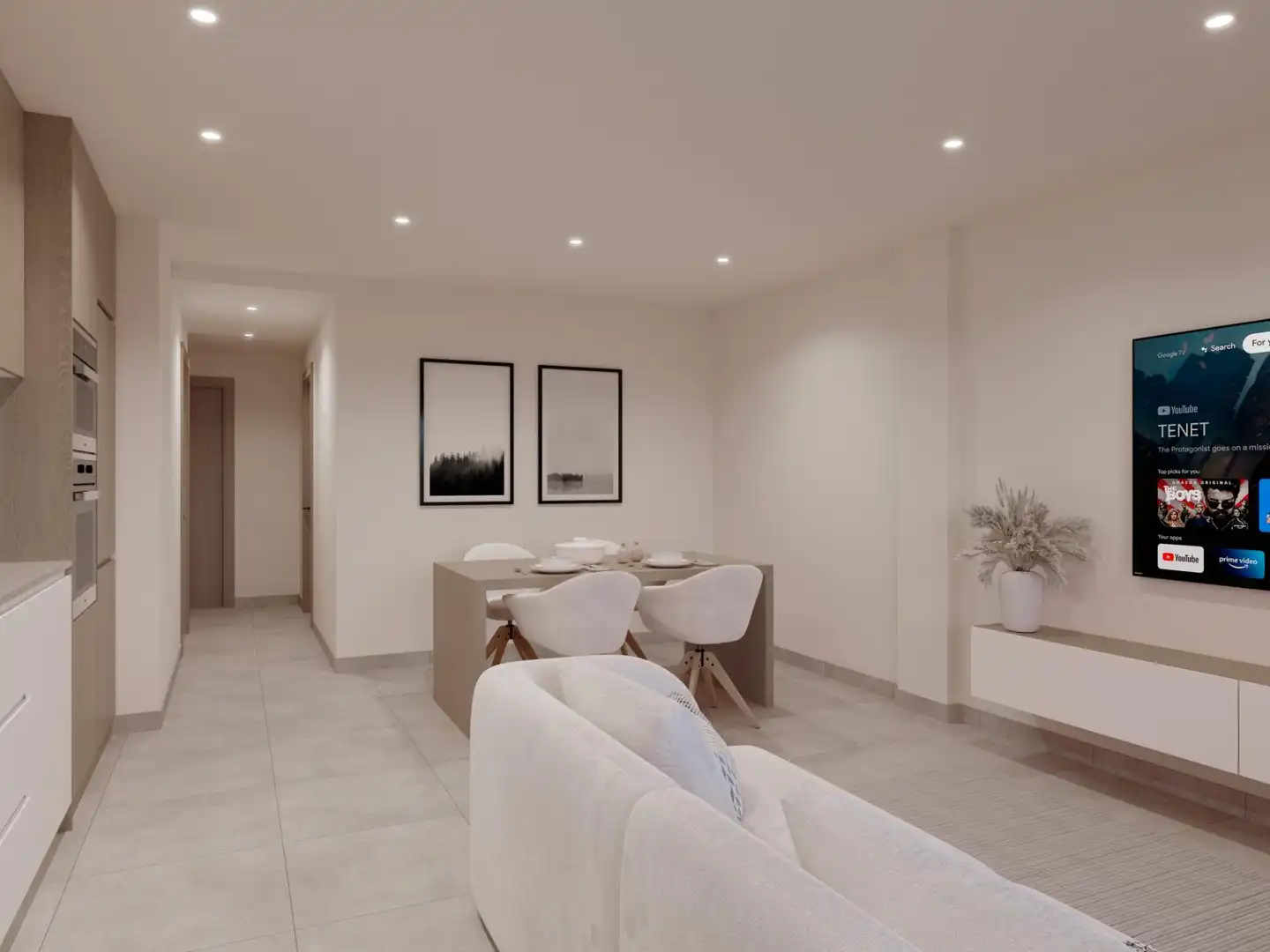 Sala d'estar de Apartament en venda en Alicante / Alacant amb Aire condicionat, Calefacció i Terrassa
