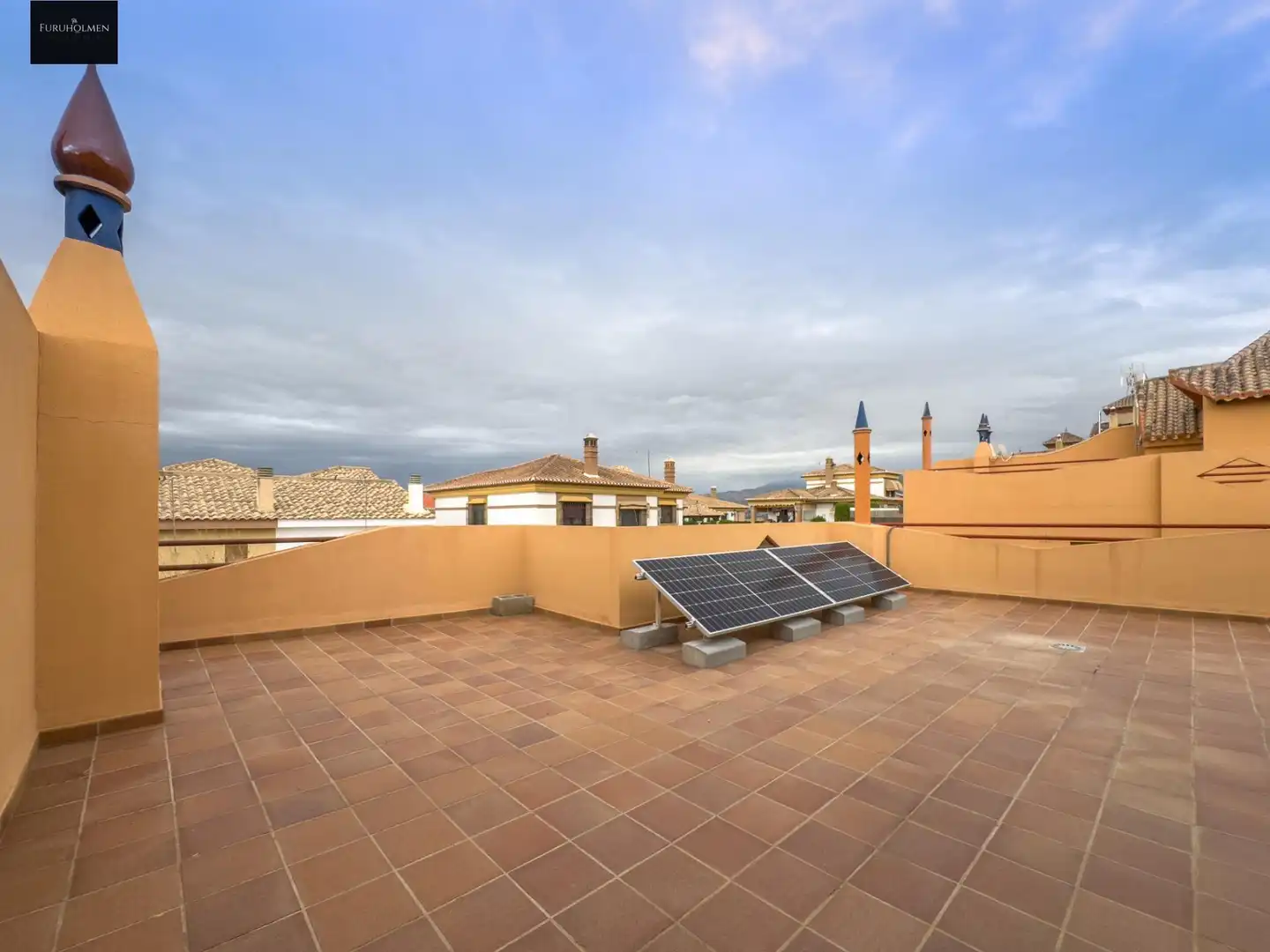 Terrassa de Casa adosada en venda en Las Gabias amb Aire condicionat, Calefacció i Jardí privat