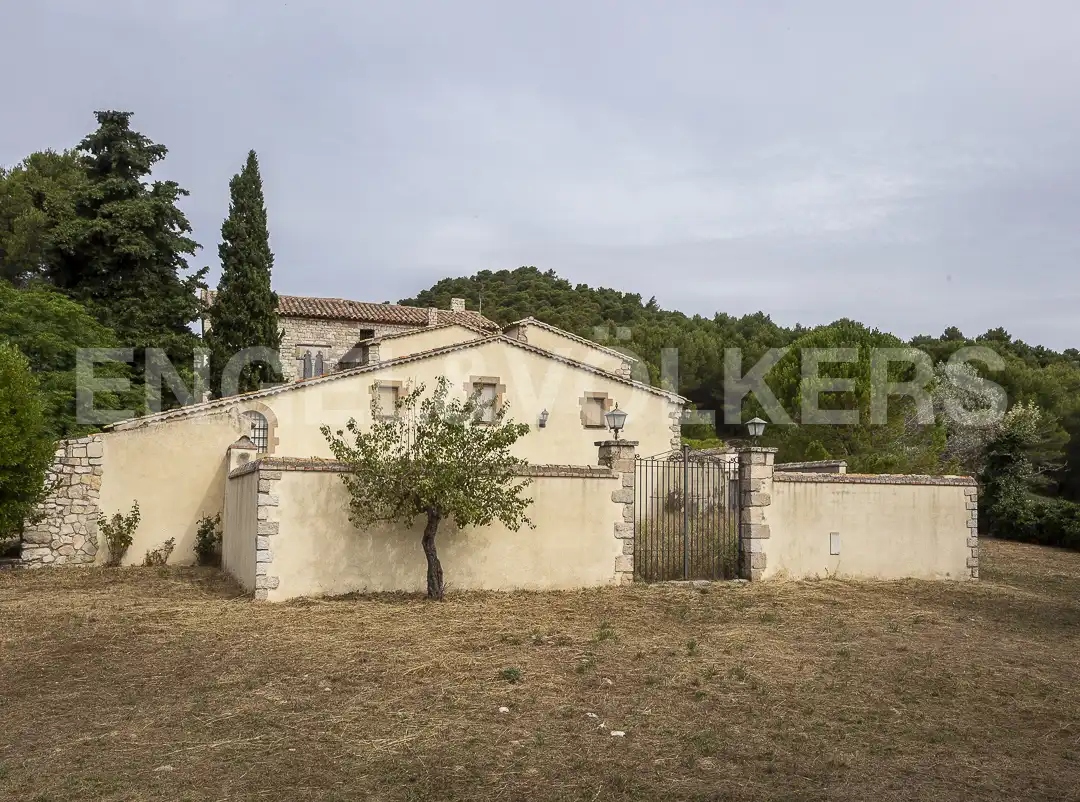 Vista exterior de Casa o chalet en venta en Pontons con Calefacción, Jardín privado y Parquet