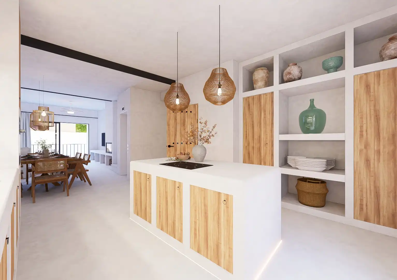 Cocina de Finca rústica en venta en Pego con Aire acondicionado, Calefacción y Terraza