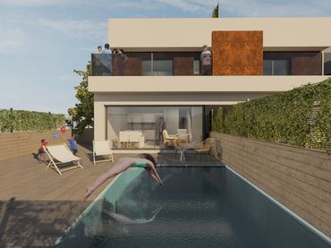 Casa a schiera con piscina in vendita a Santiago de la Ribera