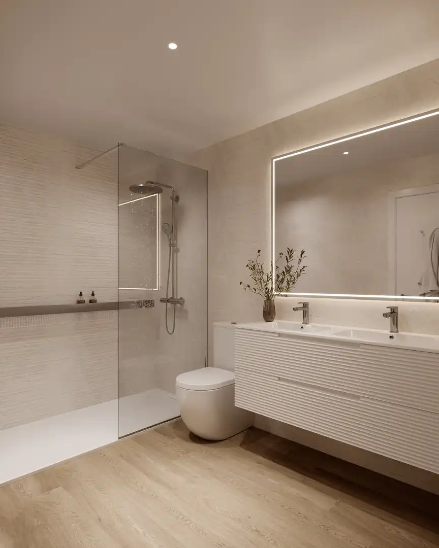 Baño de Piso en venta en Alicante / Alacant con Balcón y Piscina comunitaria