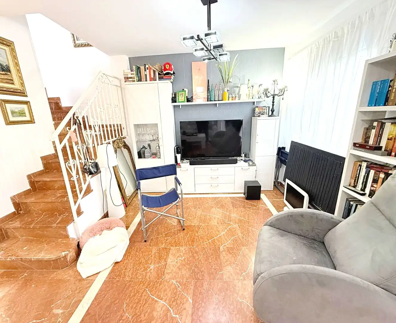 Sala d'estar de Casa o xalet en venda en Calpe / Calp amb Terrassa i Moblat