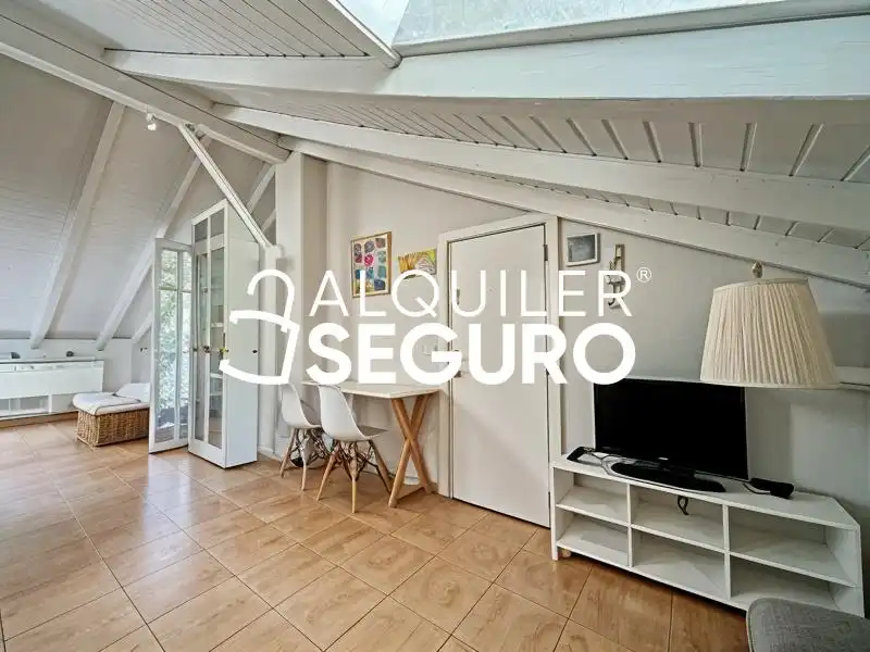 Living room of Study for rent in Madrid  with Air Conditioner, Heating and Furnished