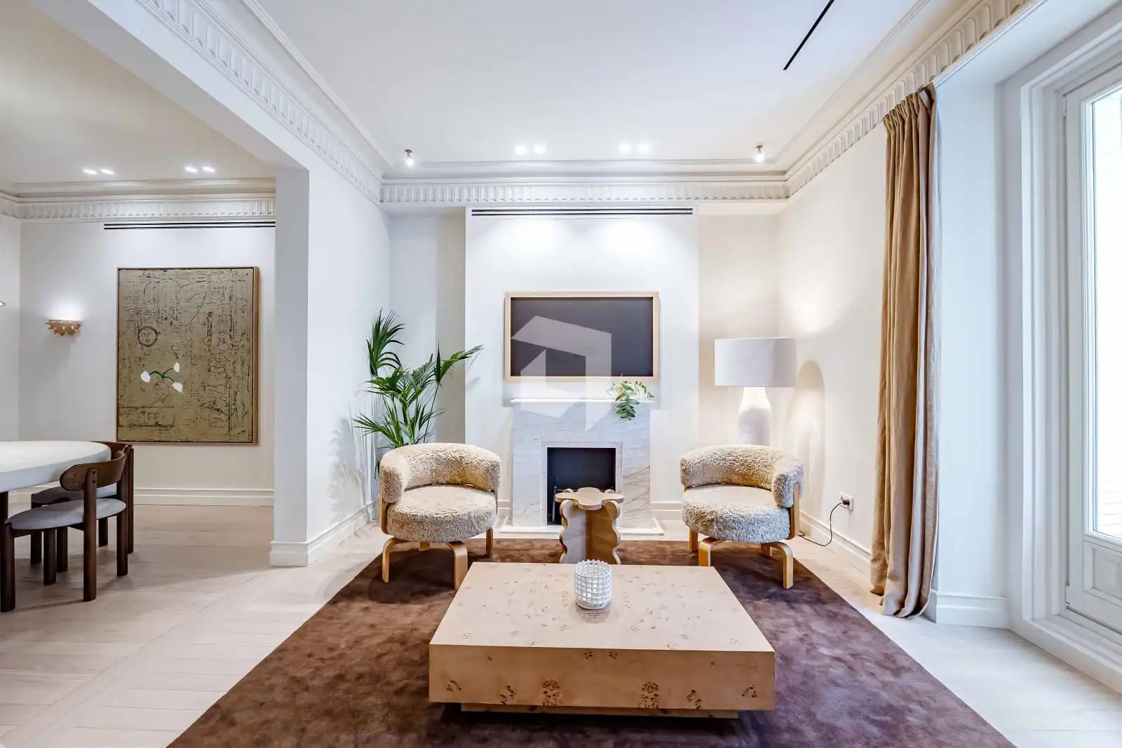 Wohnzimmer von Wohnung zum Verkauf in Madrid mit Klimaanlage, Heizung und Terrasse