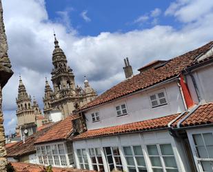 Exterior view of Flat to rent in Santiago de Compostela   with Furnished