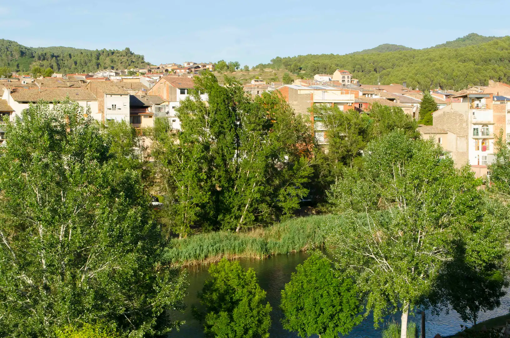 Exterior view of Flat for rent in Sallent  with Heating, Storage room and Oven