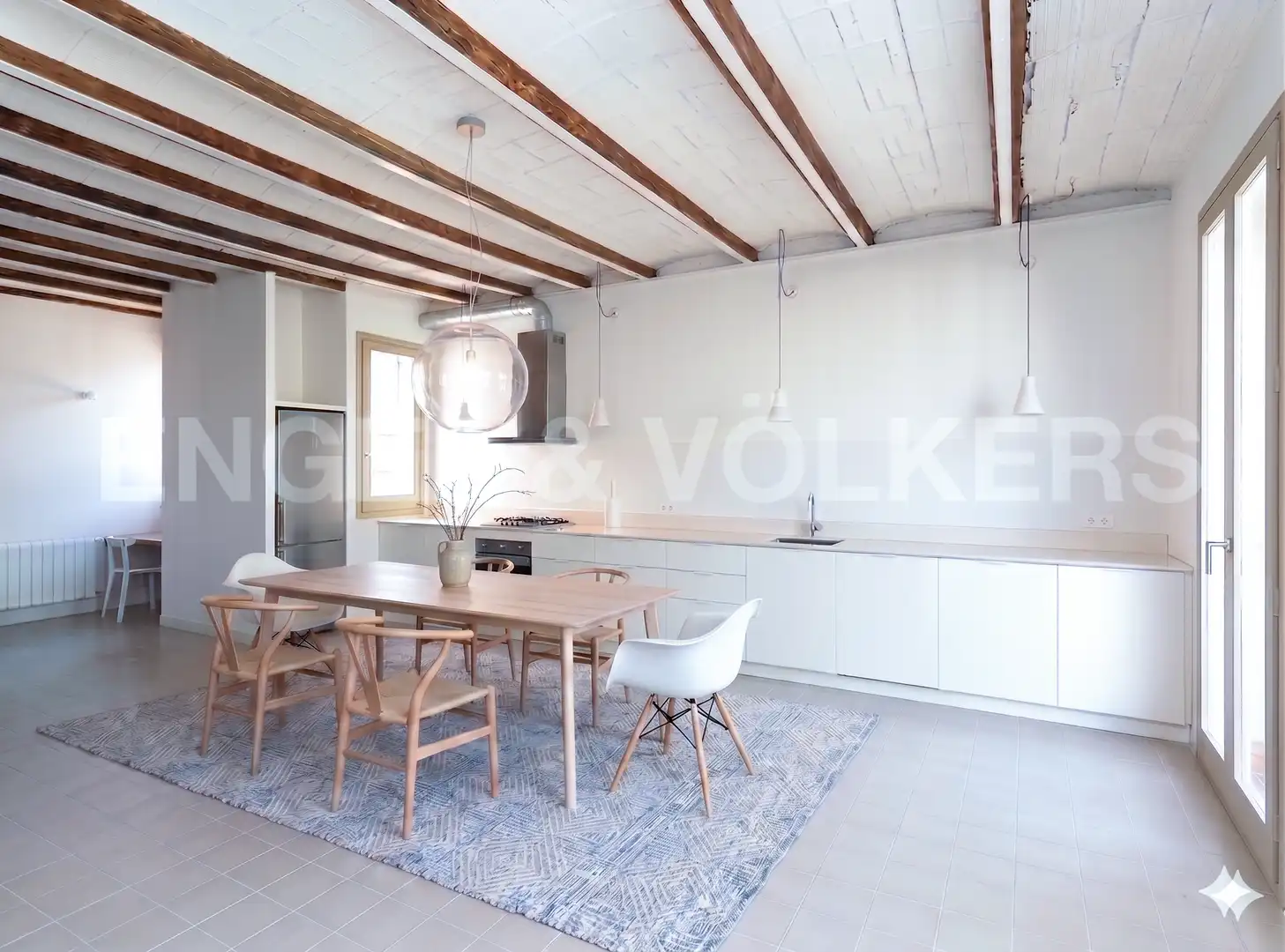 Kitchen of Flat for sale in Barcelona  with Air Conditioner, Heating and Balcony