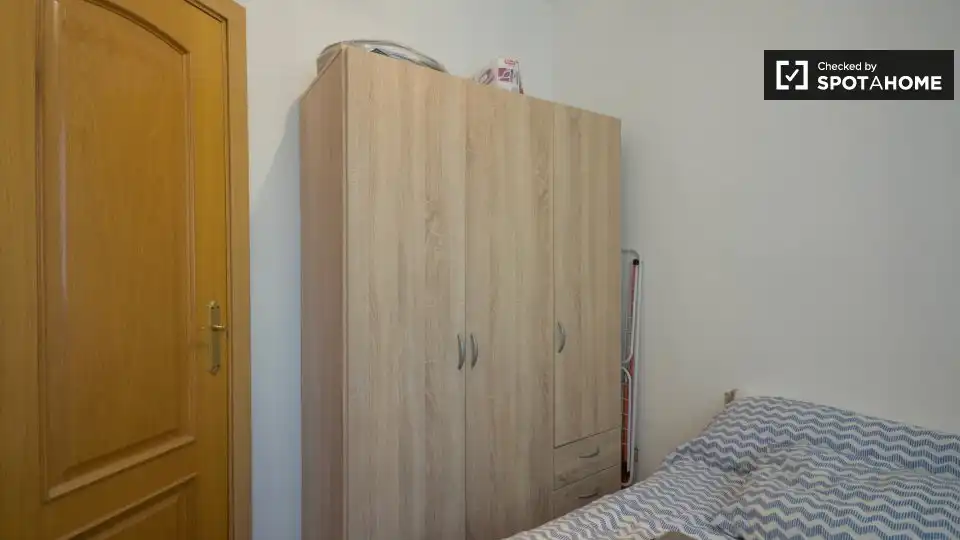 Bedroom of Flat for rent in Madrid  with Air Conditioner, Heating and Furnished