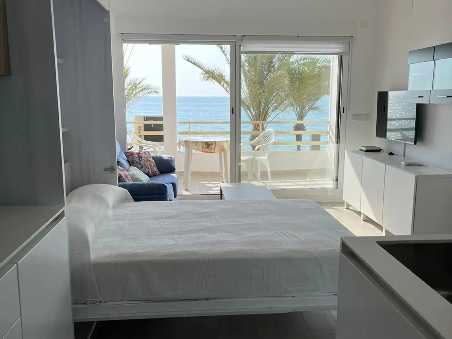 Schlafzimmer von Wohnung zur Miete in El Campello mit Klimaanlage, Heizung und Terrasse