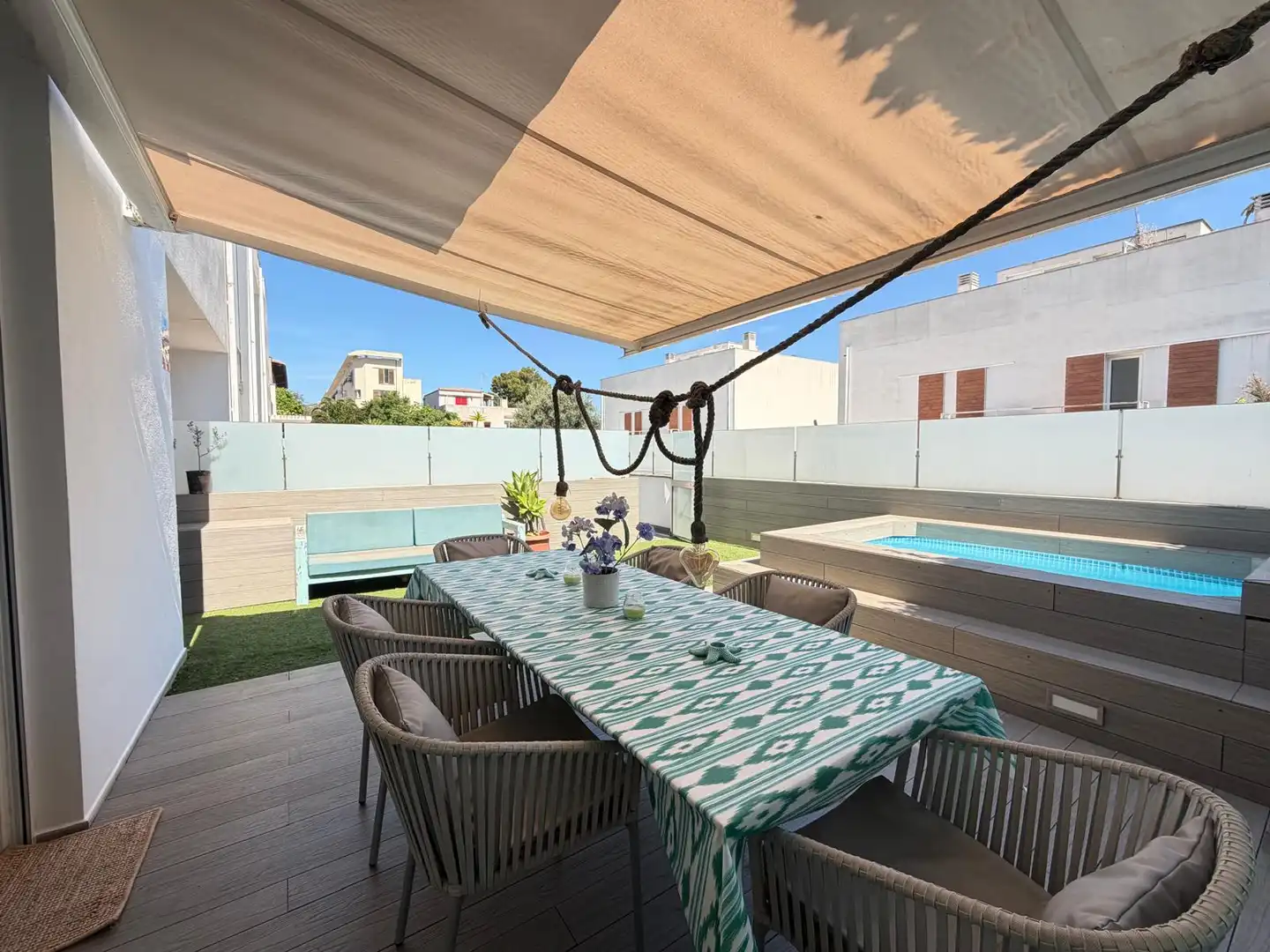 Terrassa de Casa adosada en venda en  Palma de Mallorca amb Aire condicionat, Calefacció i Parquet