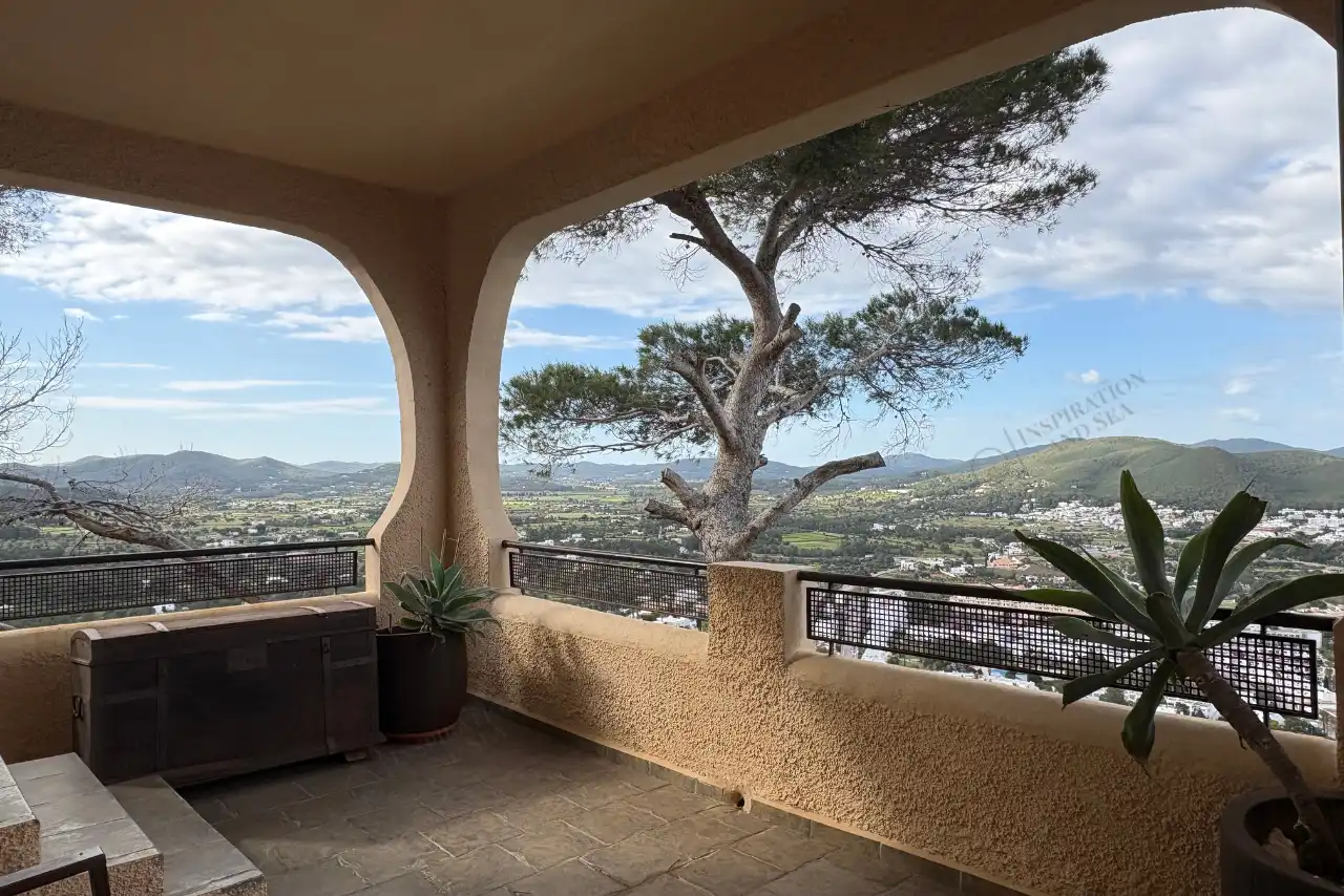 Terrassa de Casa o xalet de lloguer en Santa Eulària des Riu amb Aire condicionat, Jardí privat i Terrassa