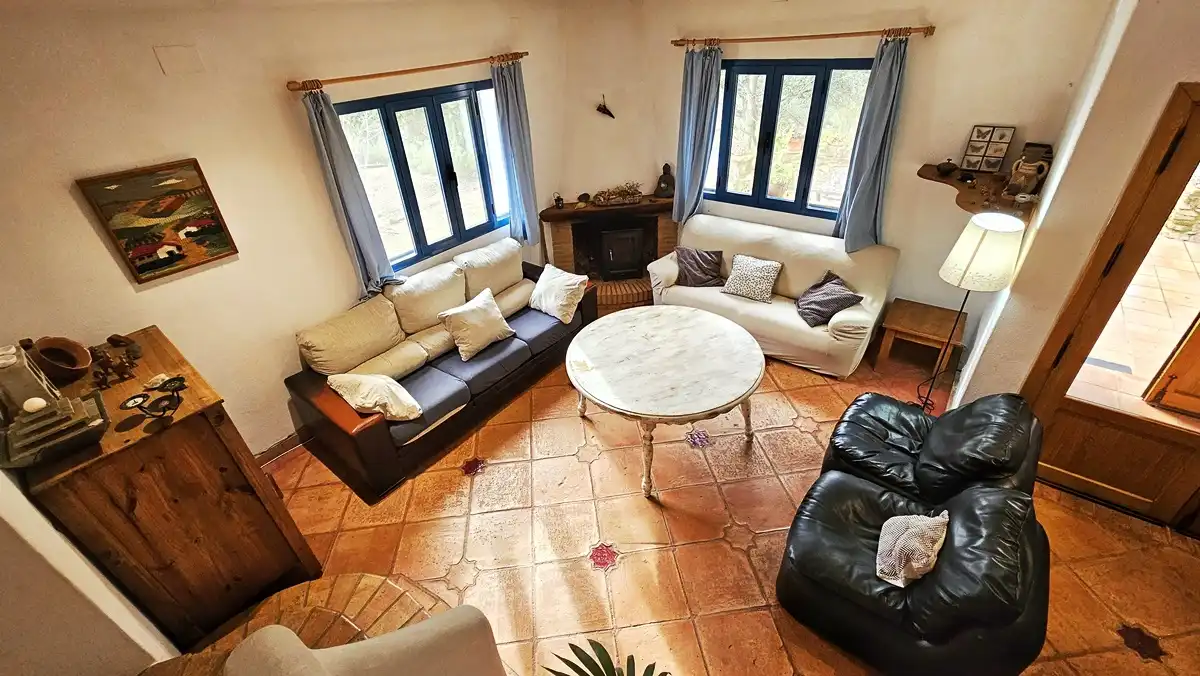 Sala de estar de Finca rústica en venta en Santa Ana la Real con Calefacción, Jardín privado y Terraza