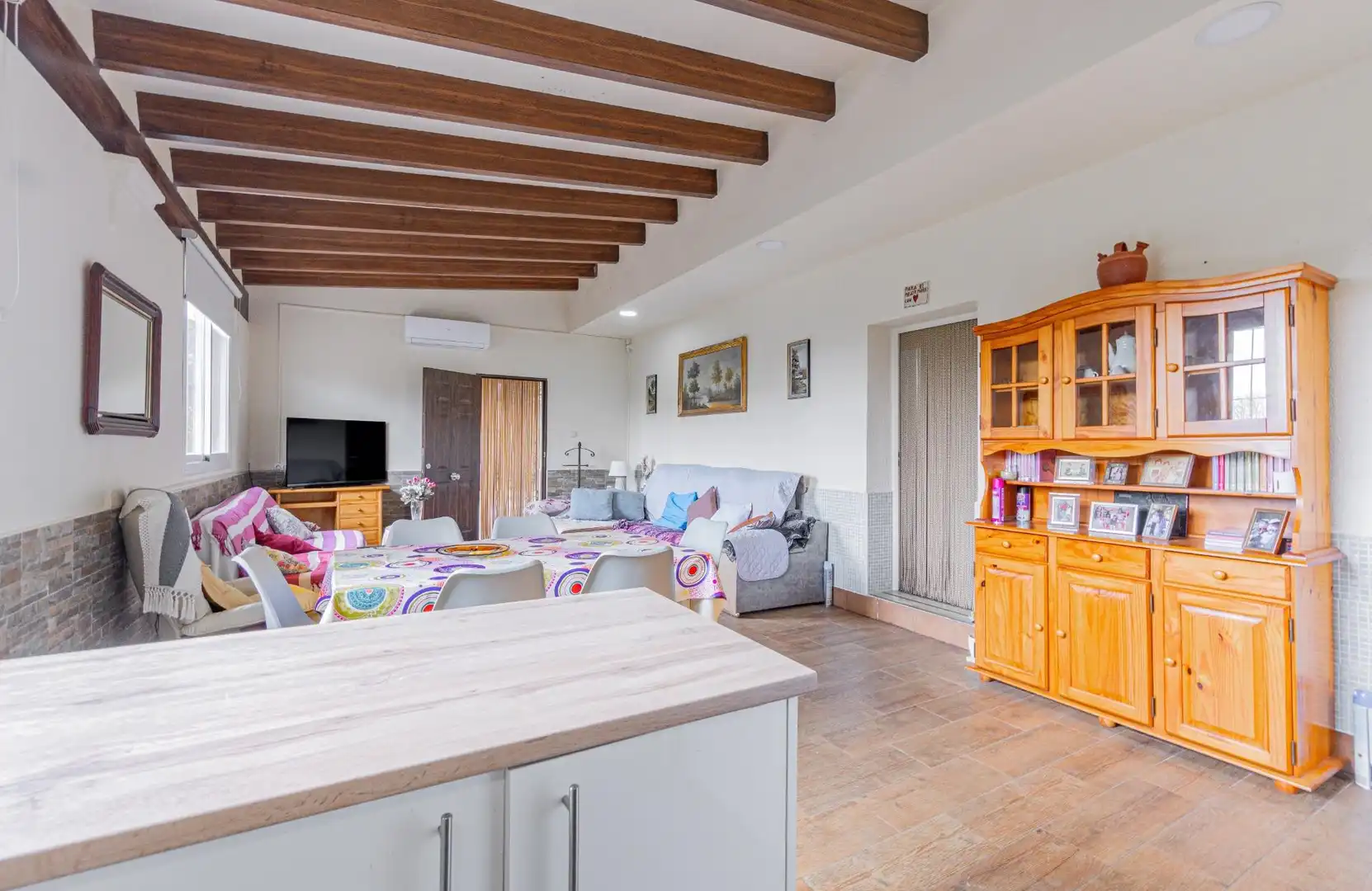 Sala de estar de Casa o chalet en venta en Son Servera con Aire acondicionado, Calefacción y Jardín privado