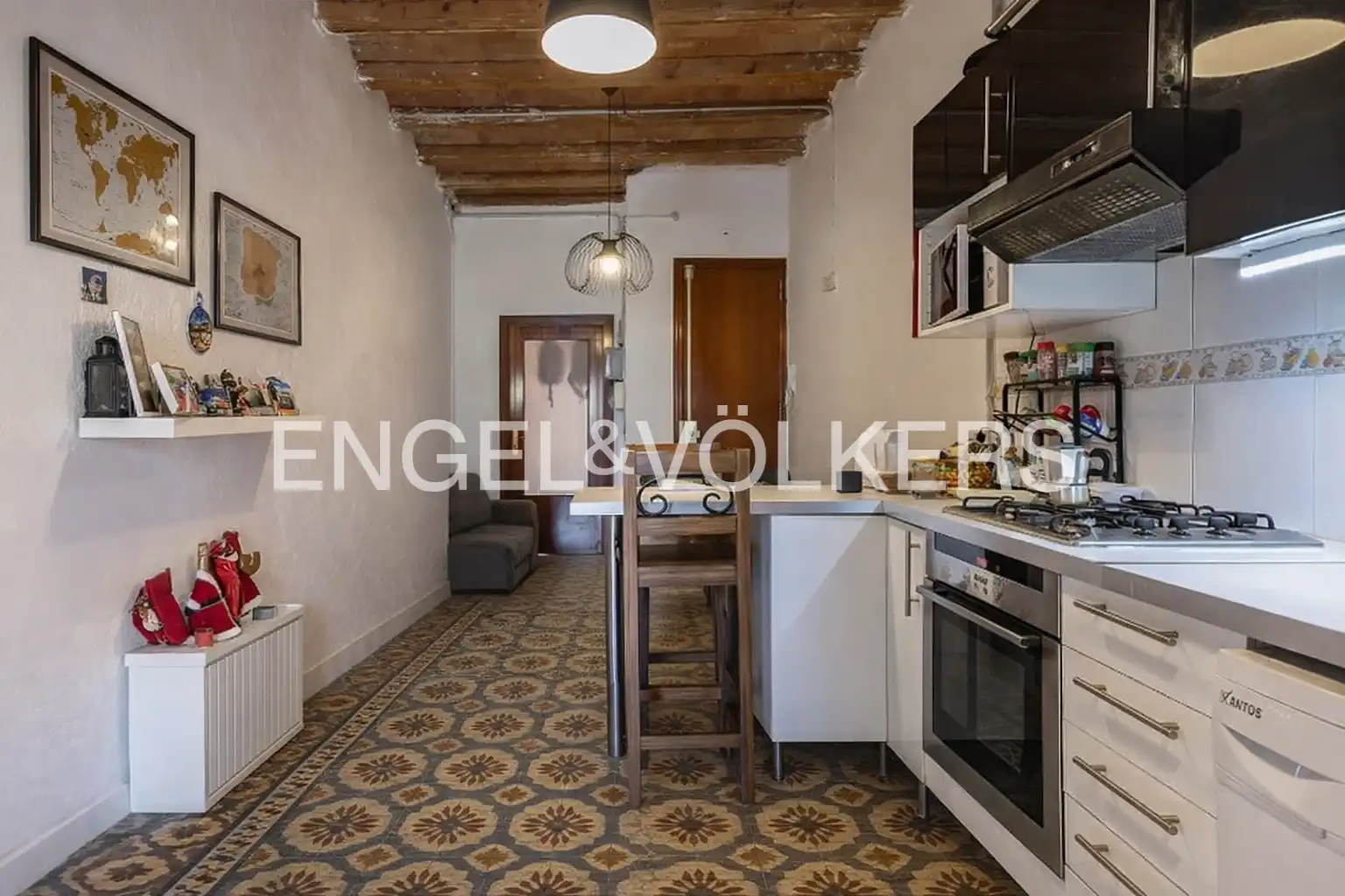 Cocina de Piso en venta en Barcelona con Aire acondicionado, Calefacción y Parquet