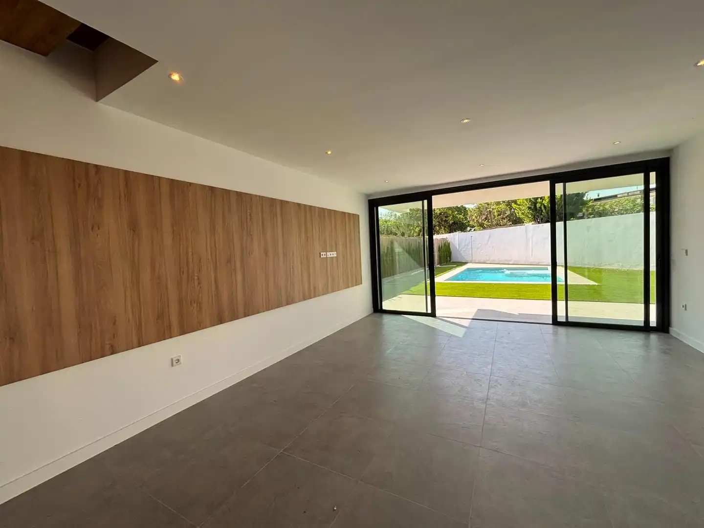 Sala de estar de Casa o chalet en venta en Sant Joan d'Alacant con Aire acondicionado y Piscina