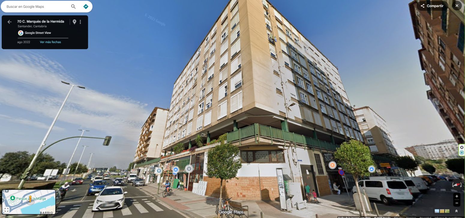 Vista exterior de Pis en venda en Santander amb Calefacció, Jardí privat i Parquet
