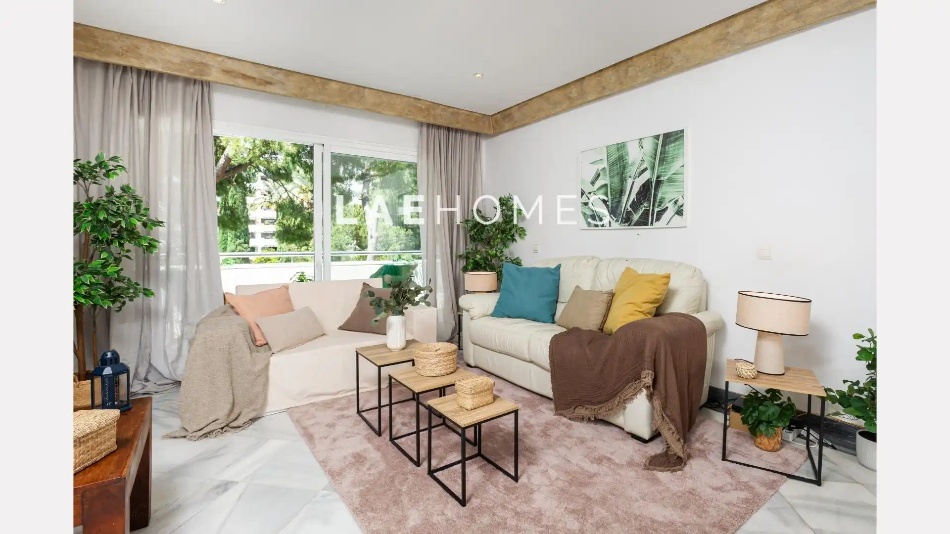 Sala de estar de Apartamento en venta en Marbella con Aire acondicionado, Jardín privado y Terraza