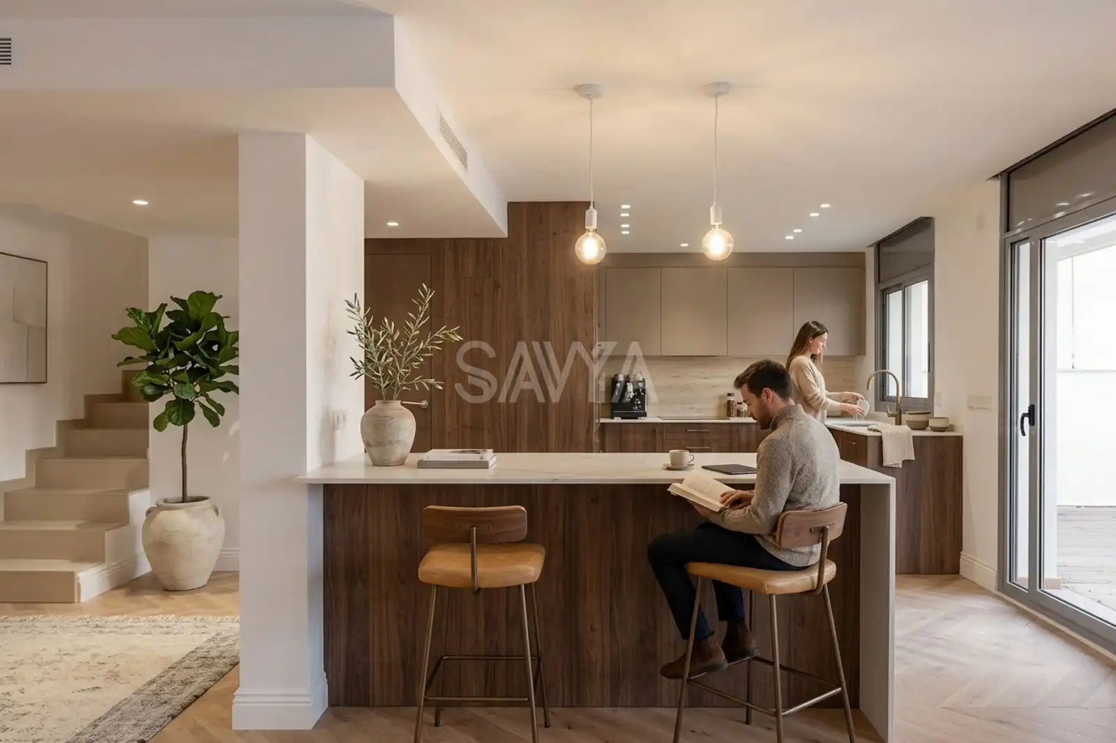 Cocina de Piso en venta en Barcelona con Aire acondicionado, Parquet y Terraza