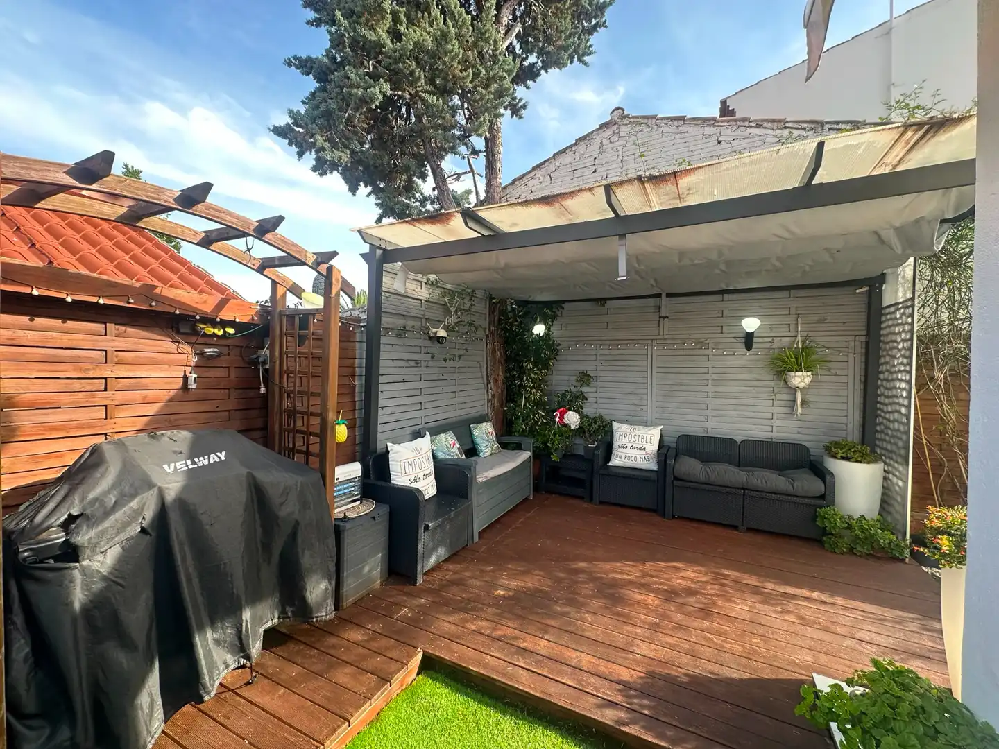 Terrassa de Casa o xalet en venda en Mont-roig del Camp amb Aire condicionat, Jardí privat i Terrassa