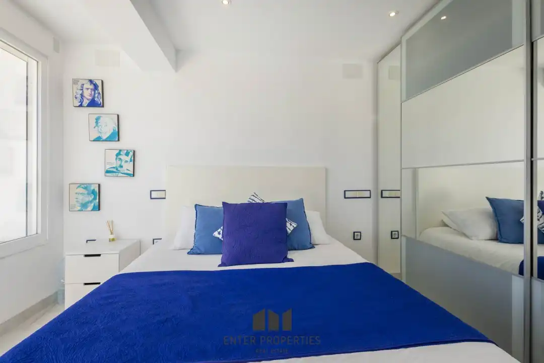 Bedroom of Flat for rent in Calpe / Calp  with Air Conditioner, Heating and Terrace