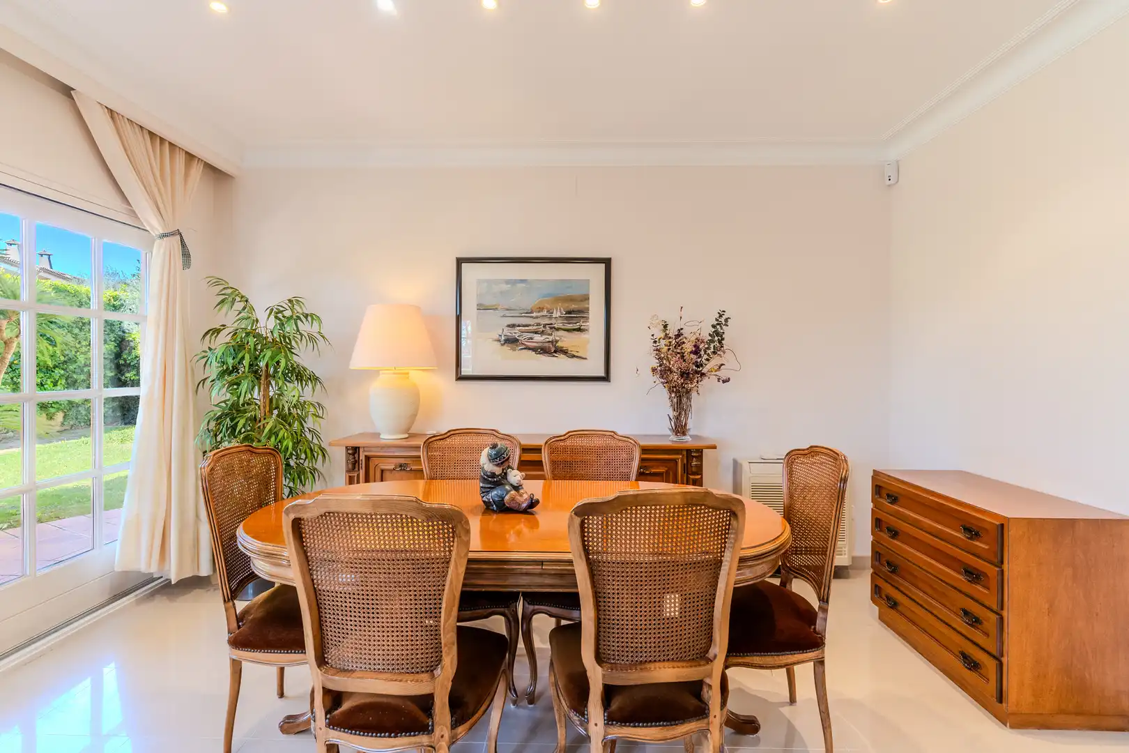 Menjador de Casa o xalet en venda en Palafrugell amb Aire condicionat, Jardí privat i Terrassa