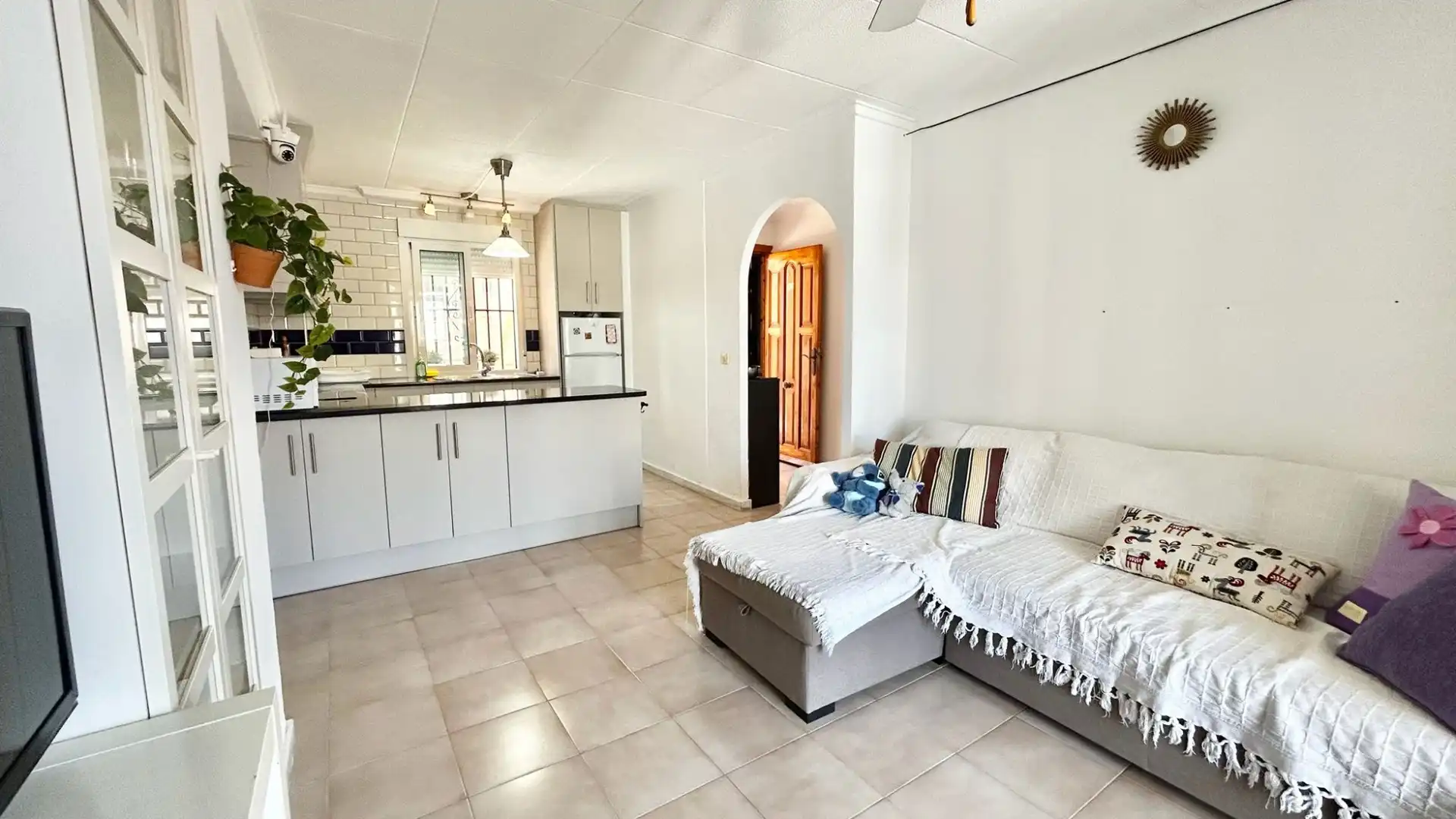 Sala de estar de Planta baja de alquiler en Pilar de la Horadada con Aire acondicionado, Terraza y Piscina