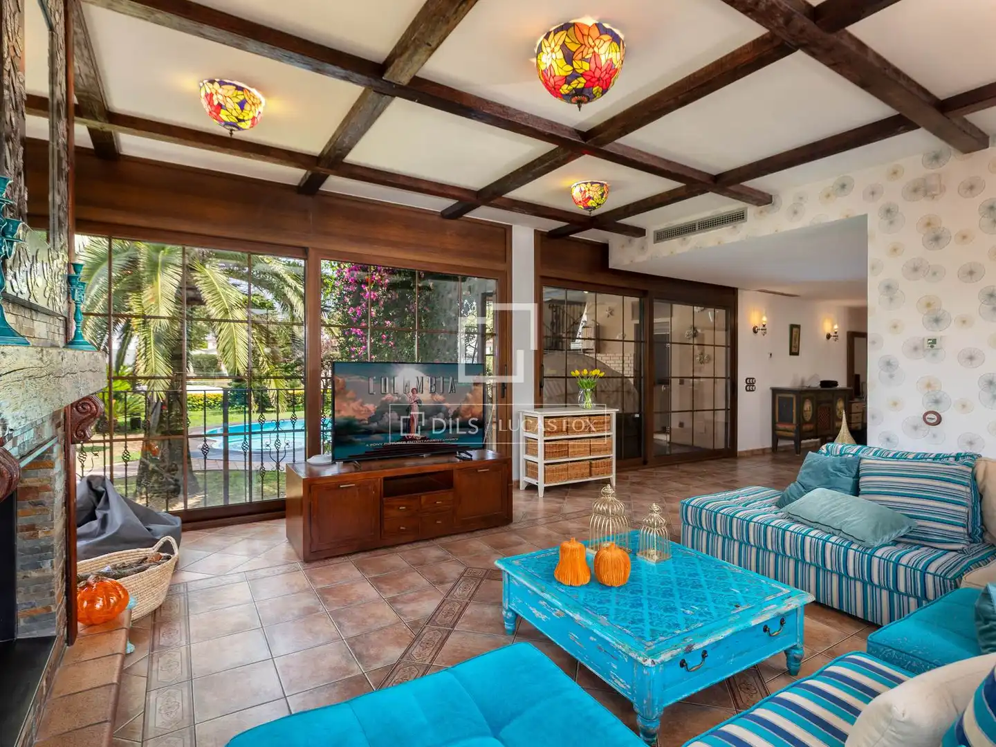 Sala de estar de Casa o chalet en venta en Empuriabrava con Aire acondicionado, Calefacción y Jardín privado