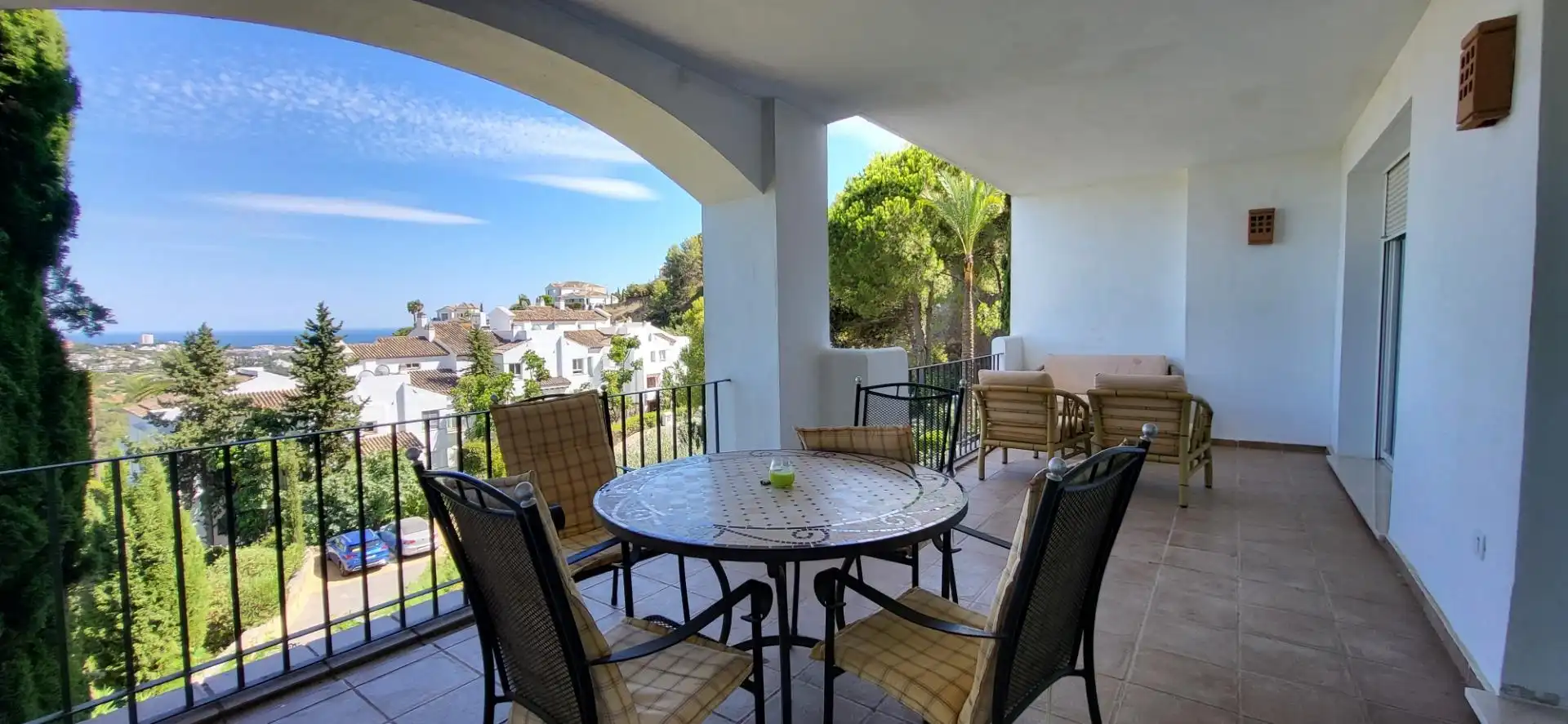 Terrace of Apartments for rent in Benahavís  with Air Conditioner, Heating and Private garden