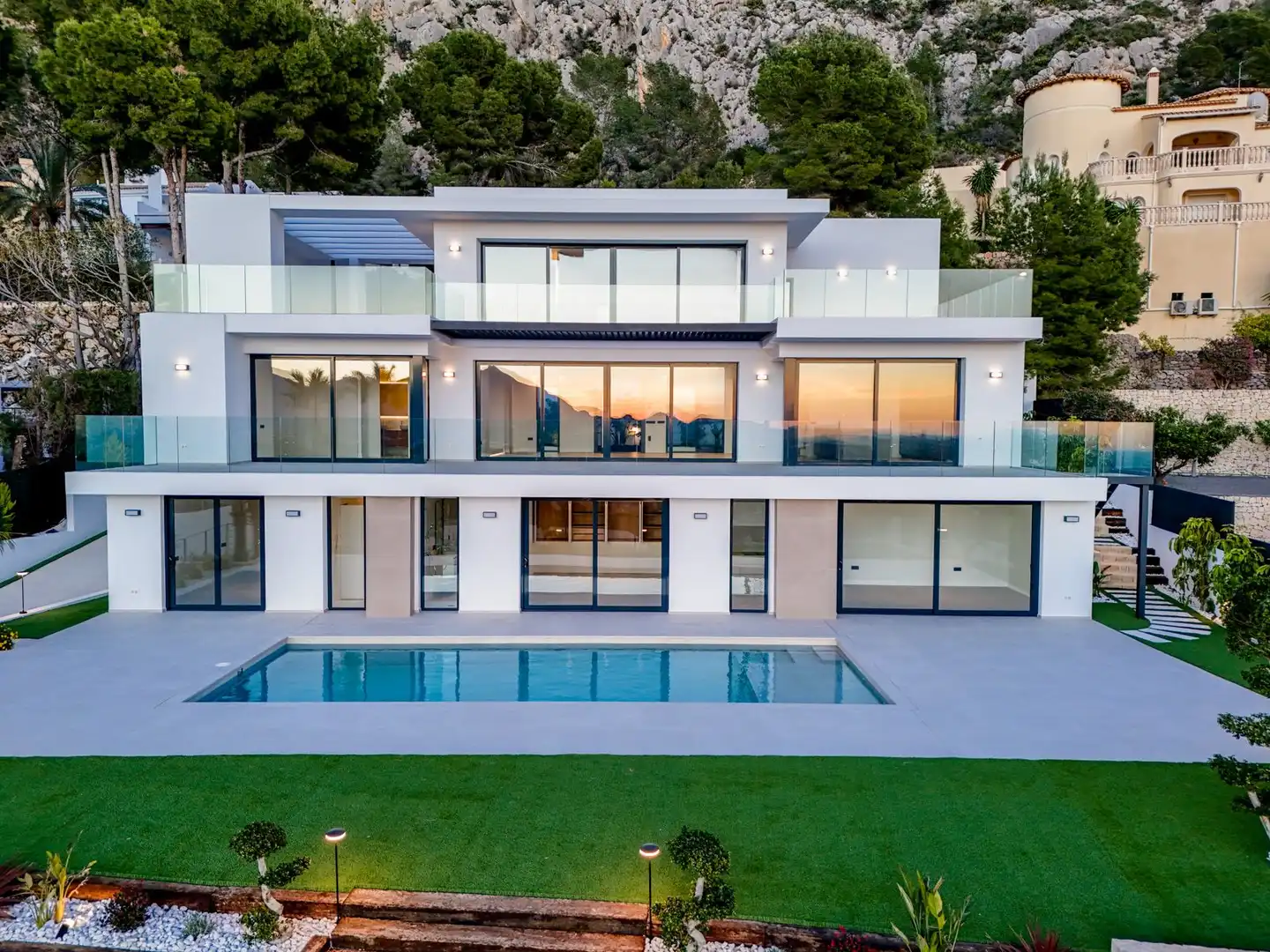 Vista exterior de Casa o chalet en venta en Altea con Aire acondicionado, Calefacción y Jardín privado