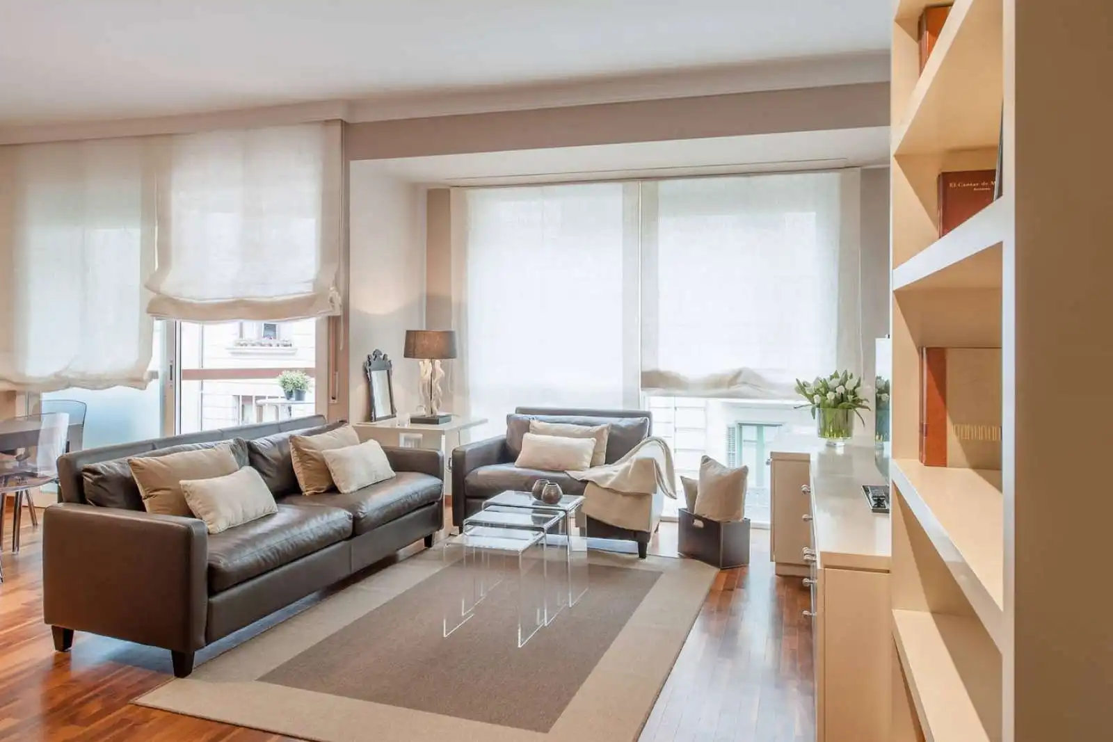 Sala d'estar de Apartament per a compartir en Barcelona amb Aire condicionat, Calefacció i Terrassa