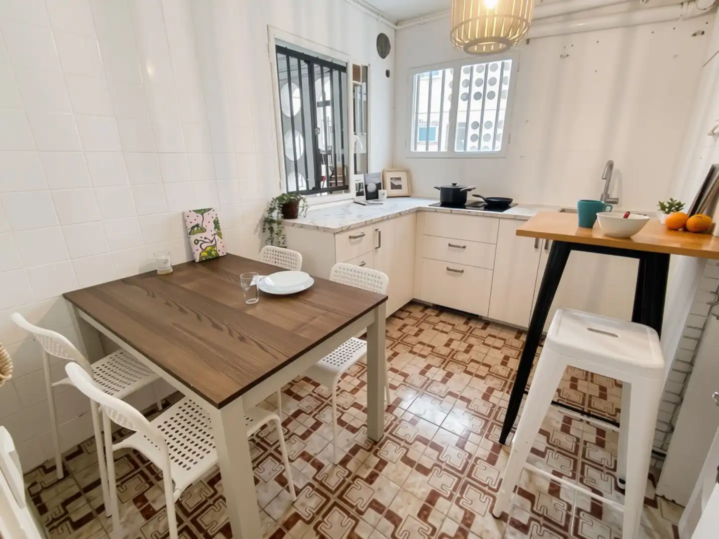 Kitchen of Flat for share in Guadalajara  with Heating, Parquet flooring and Furnished