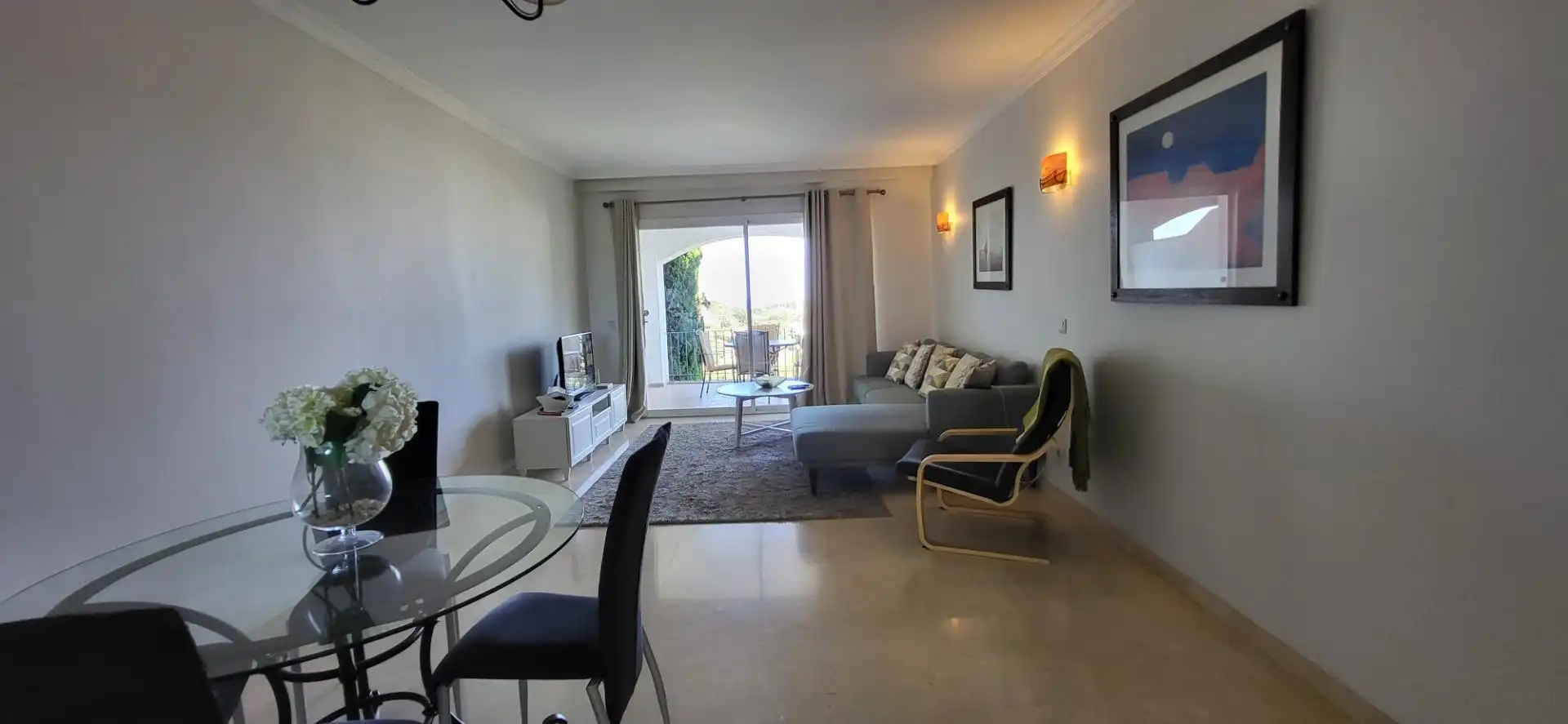 Living room of Apartments for rent in Benahavís  with Air Conditioner, Heating and Private garden