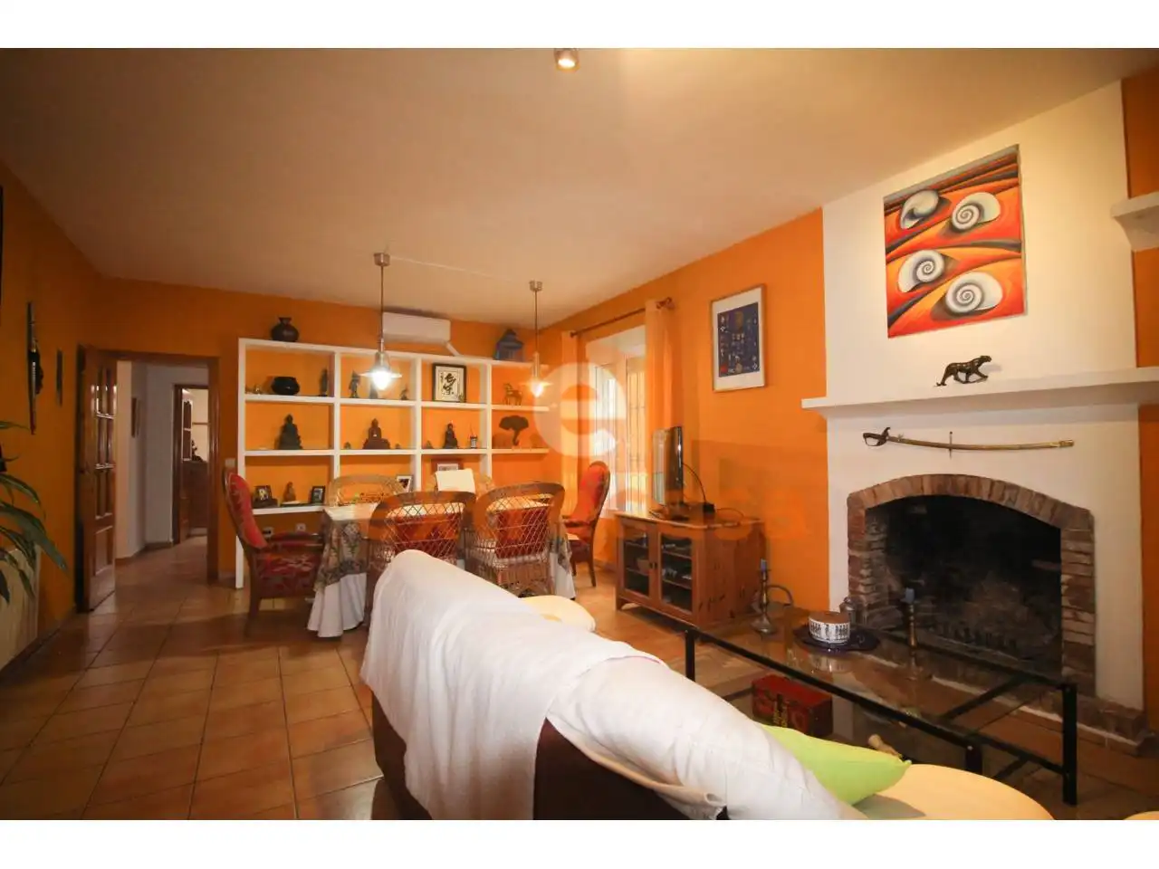 Wohnzimmer von Haus oder Chalet zum Verkauf in Badajoz mit Klimaanlage, Heizung und Privatgarten