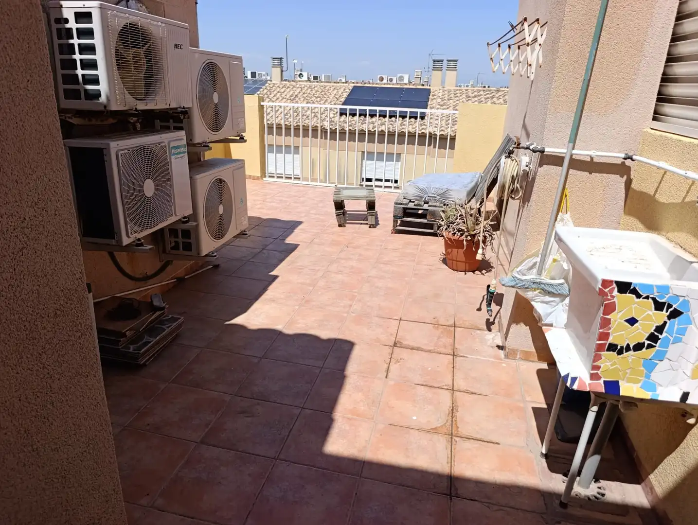 Terrassa de Casa adosada en venda en Almazora / Almassora amb Aire condicionat, Calefacció i Jardí privat