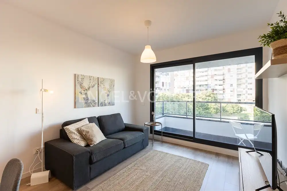 Balcony of Flat for rent in Valencia  with Air Conditioner, Heating and Parquet flooring