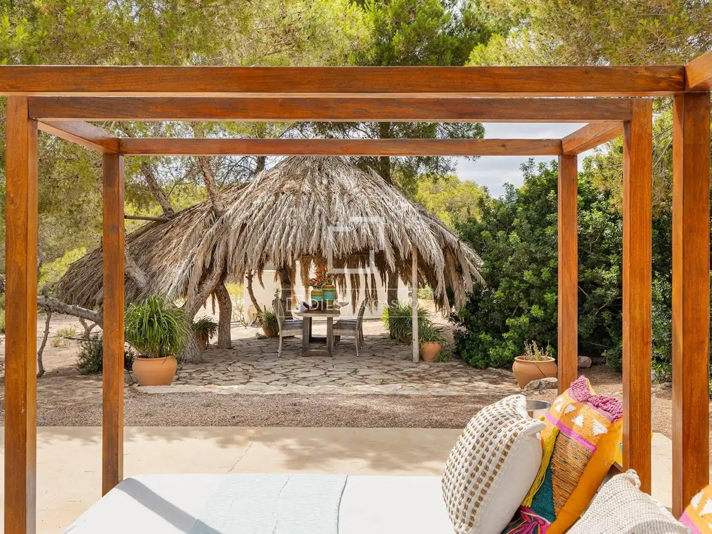 Terraza de Casa o chalet de alquiler en Formentera con Aire acondicionado, Jardín privado y Terraza