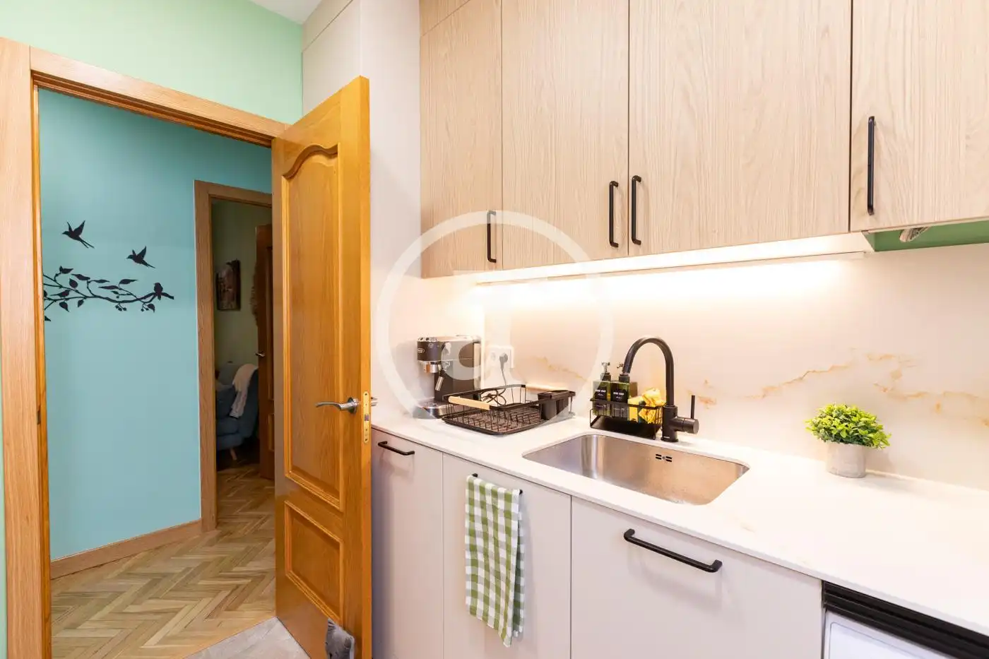 Kitchen of Flat for rent in Madrid  with Air Conditioner, Heating and Furnished