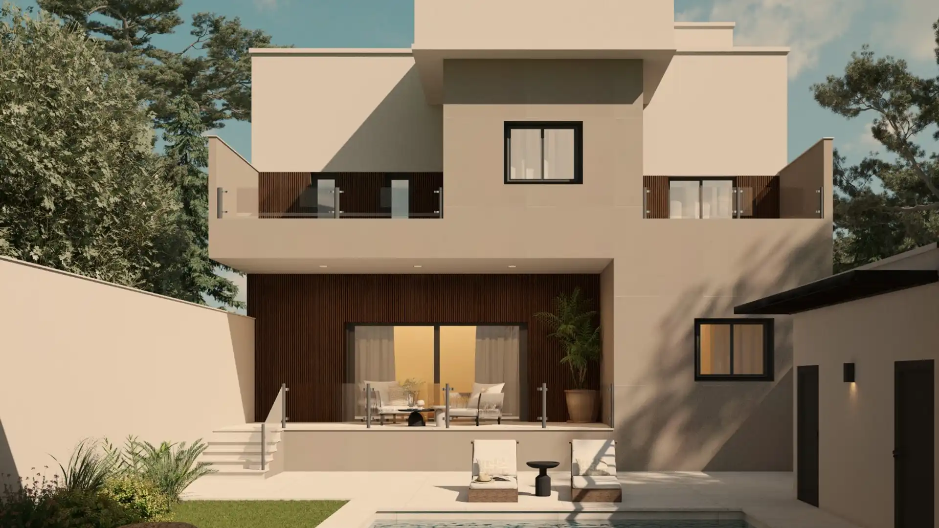 Vista exterior de Casa adosada en venda en Casarrubuelos