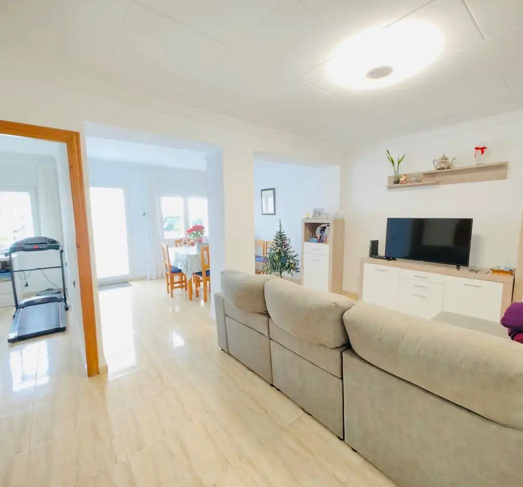 Sala d'estar de Casa adosada en venda en Dénia amb Aire condicionat, Calefacció i Terrassa