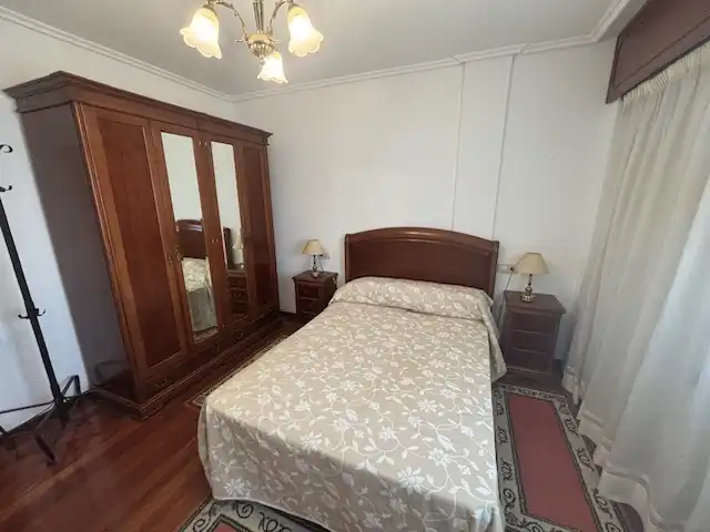 Bedroom of Flat for rent in Ferrol  with Heating, Parquet flooring and Storage room