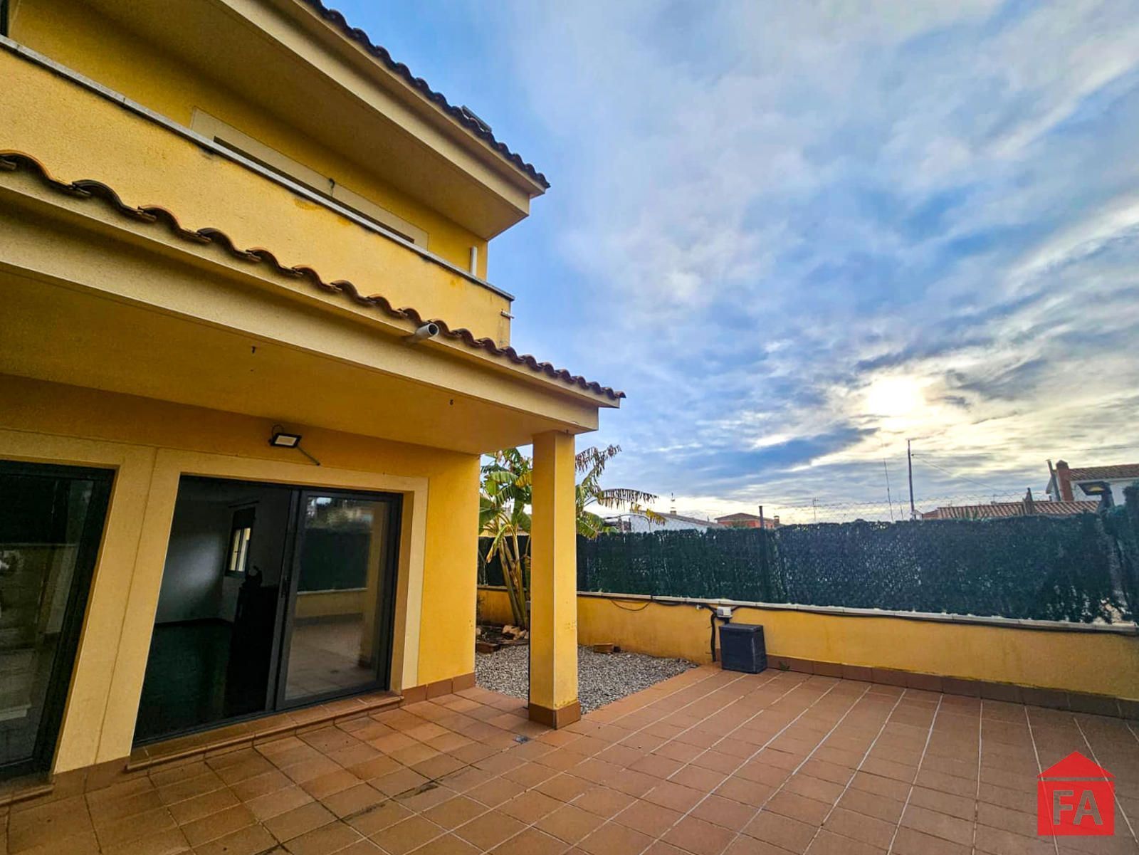 Terrace of Single-family semi-detached for sale in Santa Oliva  with Air Conditioner, Heating and Alarm