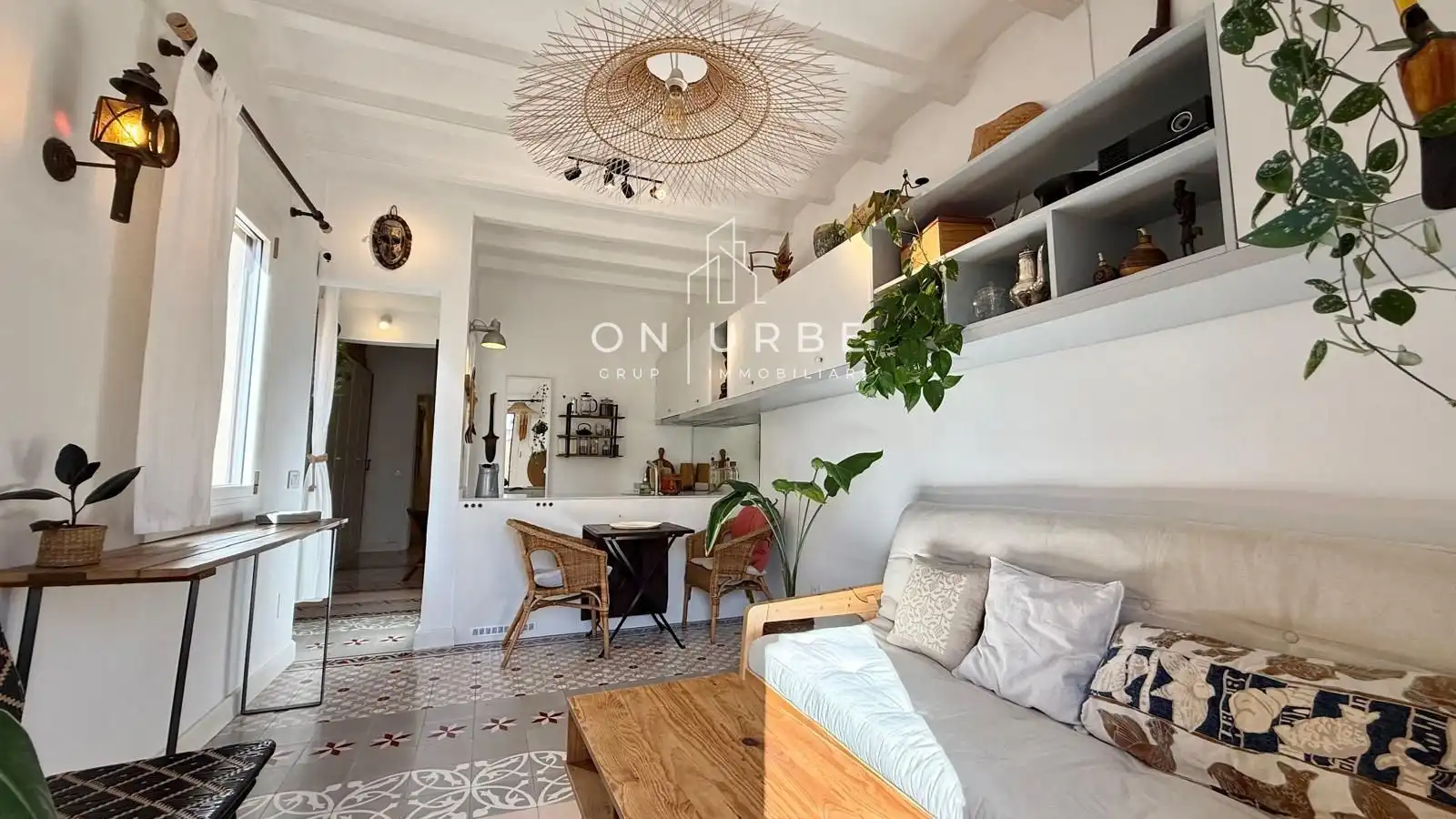 Living room of Flat for sale in Barcelona  with Air Conditioner, Terrace and Balcony