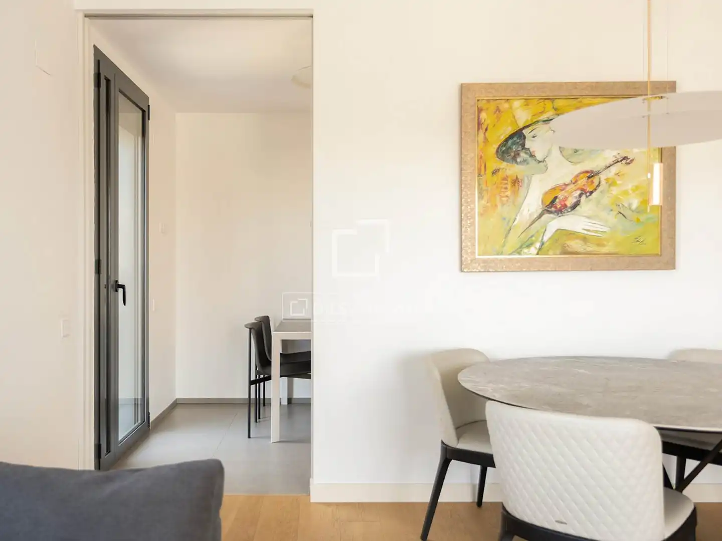 Dining room of Flat for rent in Barcelona  with Air Conditioner, Heating and Parquet flooring