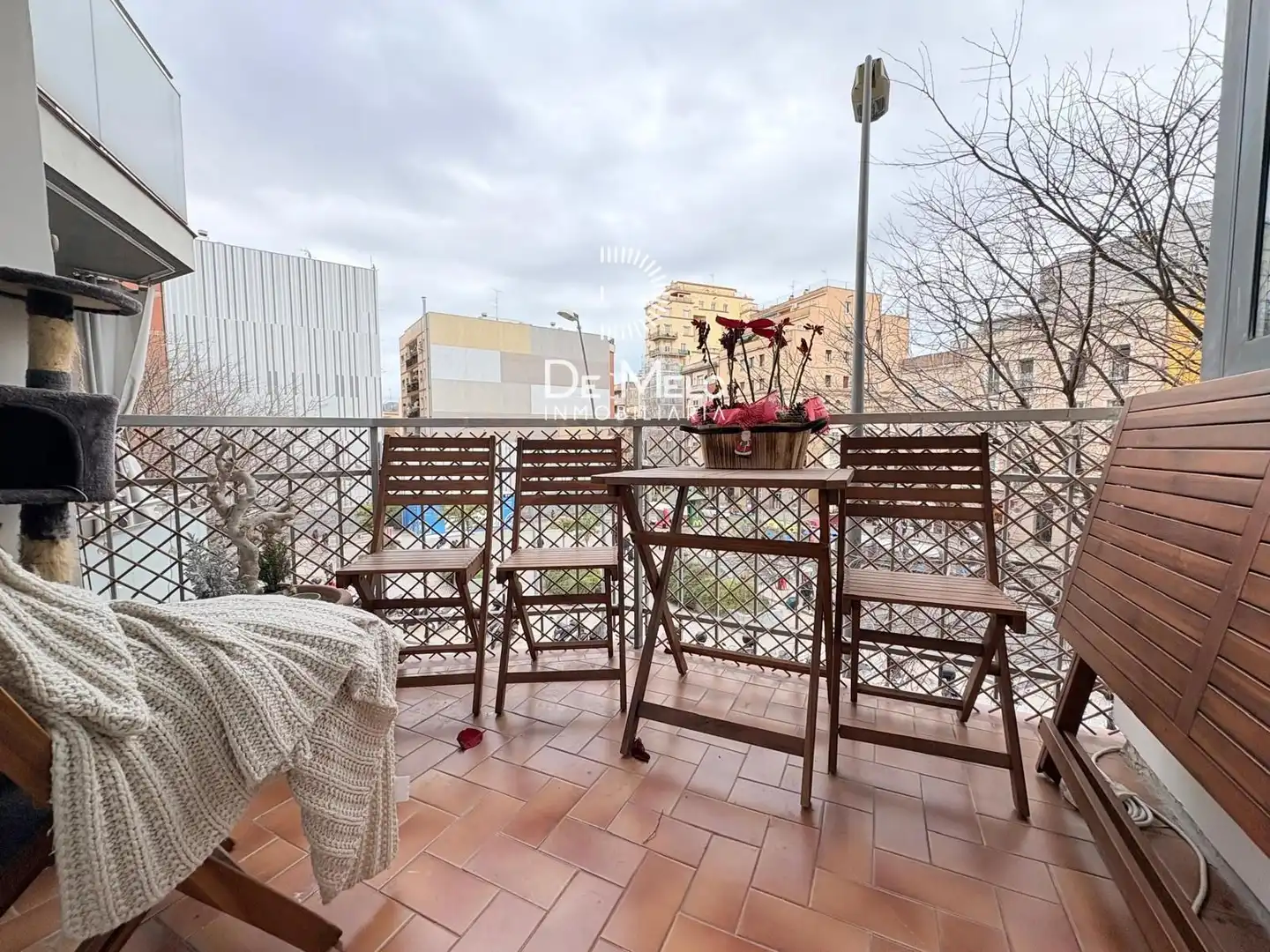 Terrasse von Wohnung zum Verkauf in Barcelona mit Klimaanlage, Heizung und Parkett